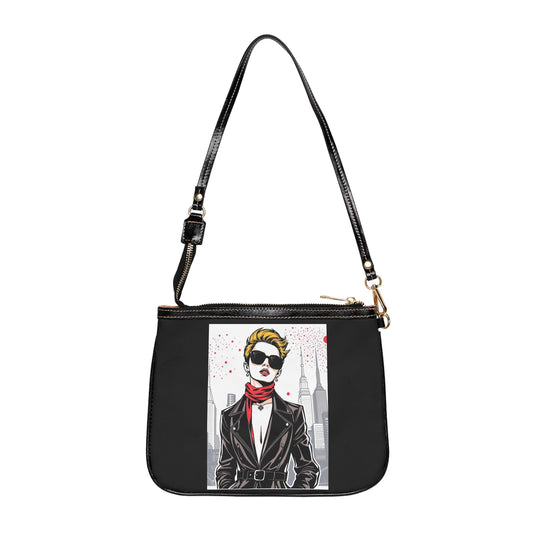 City Chic Small Shoulder Bag with Fashion Icon Design