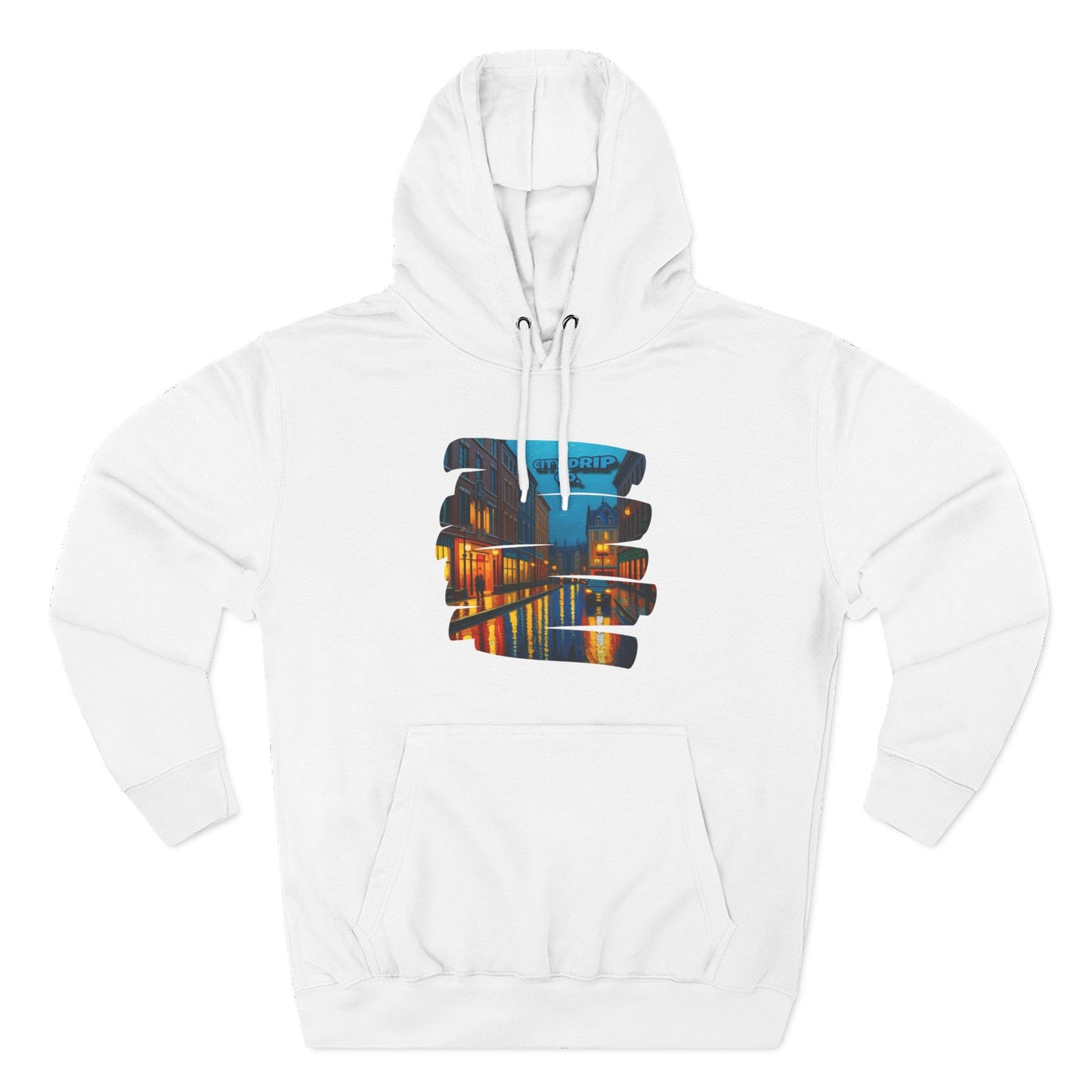 Citydripco. City Nights Three-Panel Fleece Hoodie