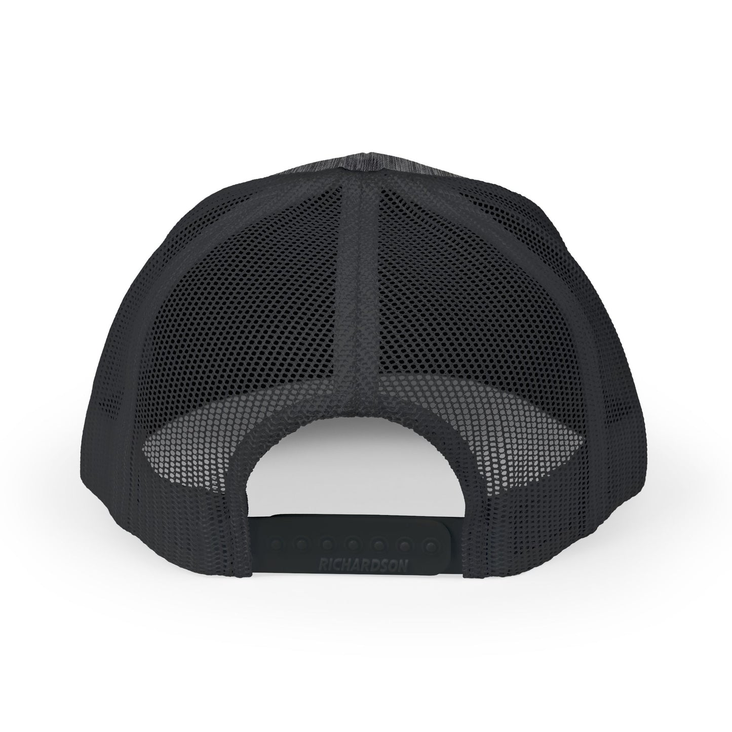 City Skyline C Black Trucker Cap with Distressed 'C' Patch – Vintage Collegiate Snapback Hat