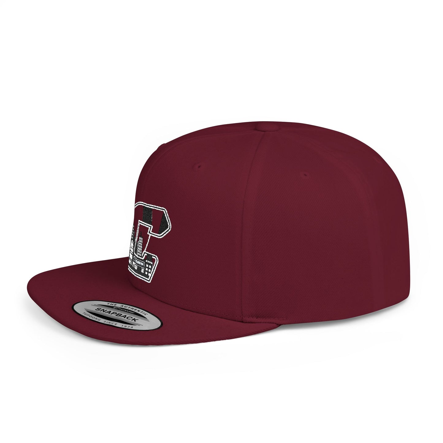 City  Skyline C Patch Flat Bill Snapback Hat
