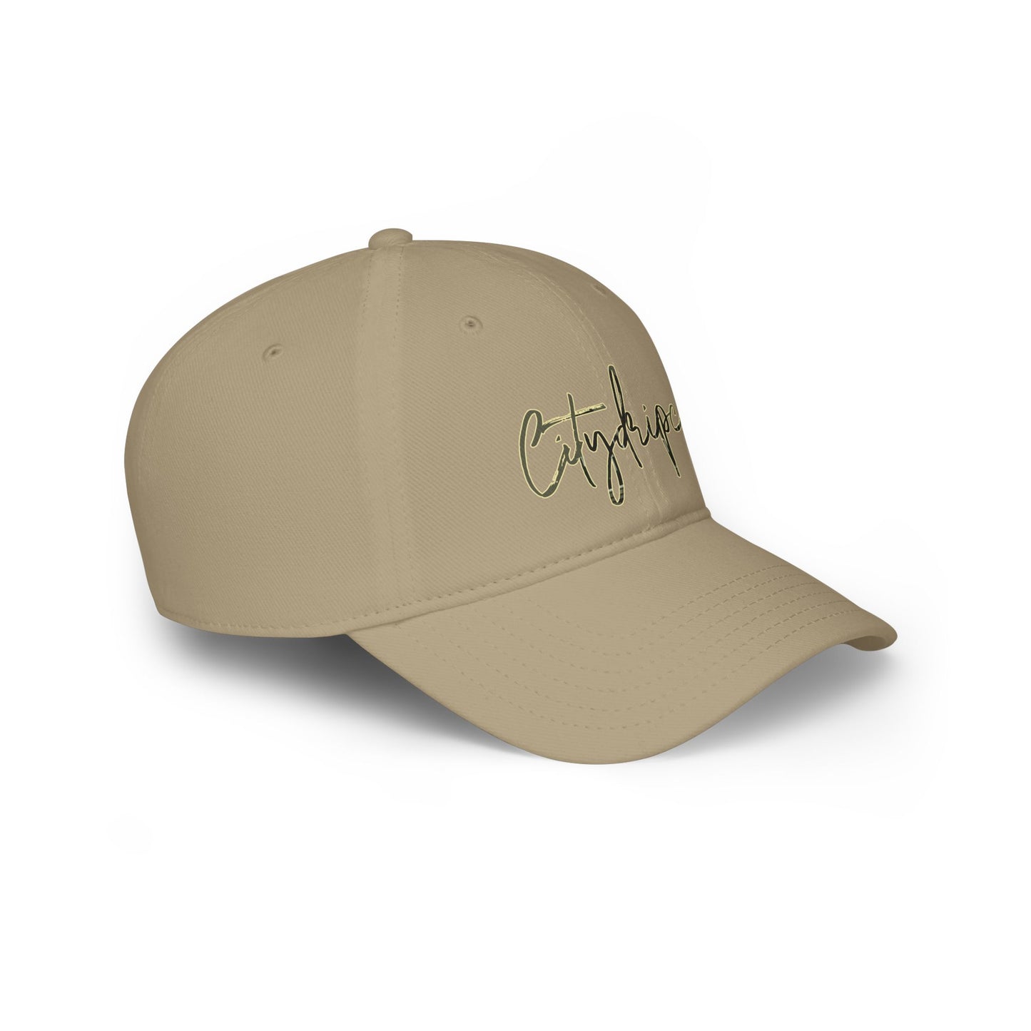A Citydripco. Cursive Stylish Low Profile Baseball Cap, Trendy Hat for Everyday Wear, Great Gift for Outdoors and Casual Events, Summer Accessory, Unisex Cap