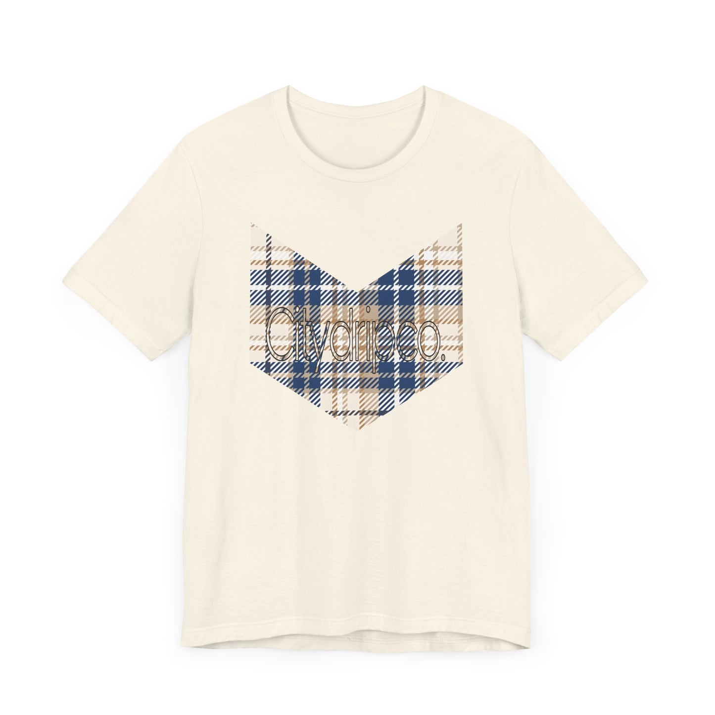 Citydripco. Plaidly Blue Short Sleeve Tee - Casual Comfort Wear