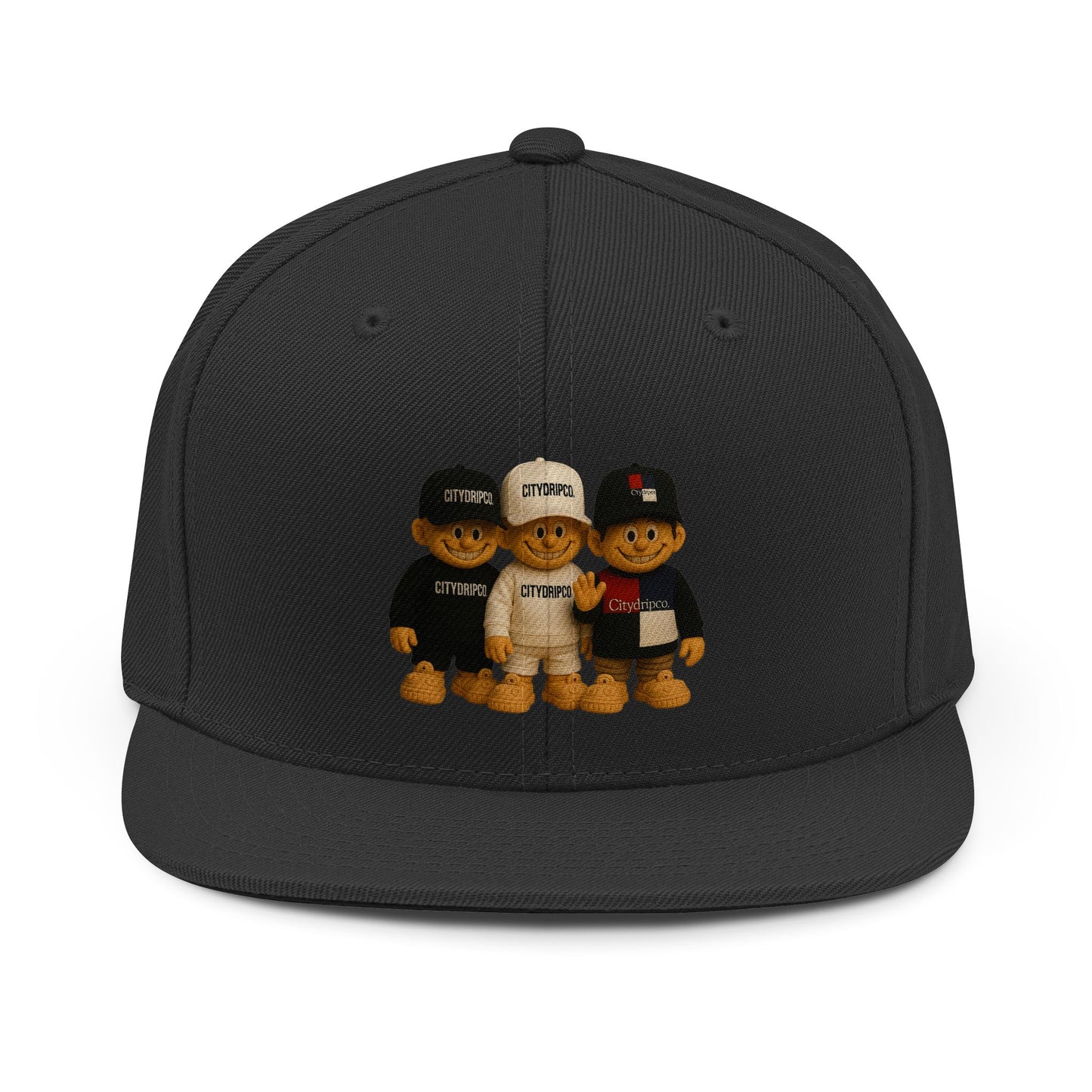 Citydripco Bears Snapback Hat — Trio Teddy Streetwear Embroidered Logo